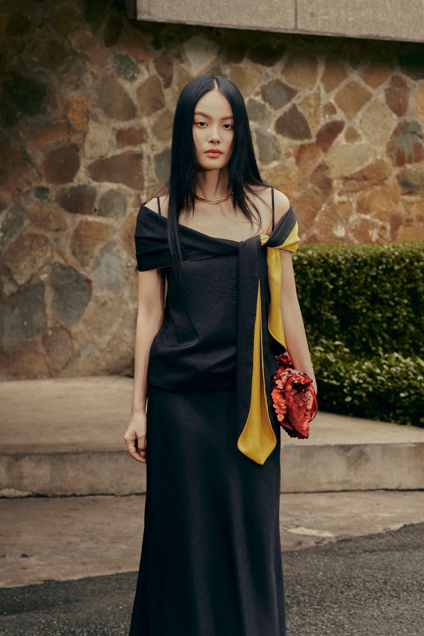 Aurora Veil | Khăn Choàng Lụa Hai Màu