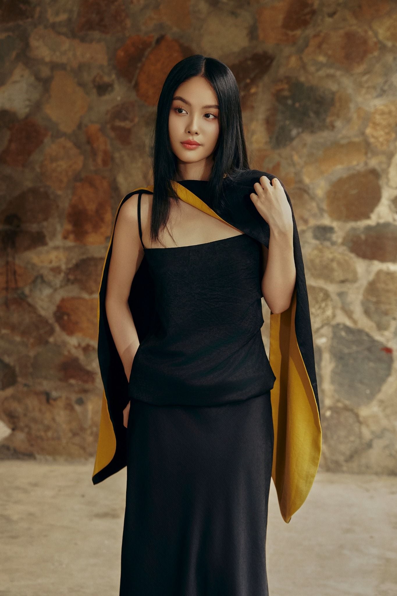 Aurora Veil | Khăn Choàng Lụa Hai Màu