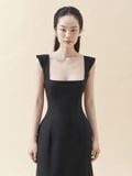 Subtle Dress | Đầm Linen Cổ Vuông