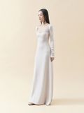 Orchid White Dress | Đầm Tay Dài Dáng Ôm