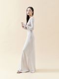 Orchid White Dress | Đầm Tay Dài Dáng Ôm
