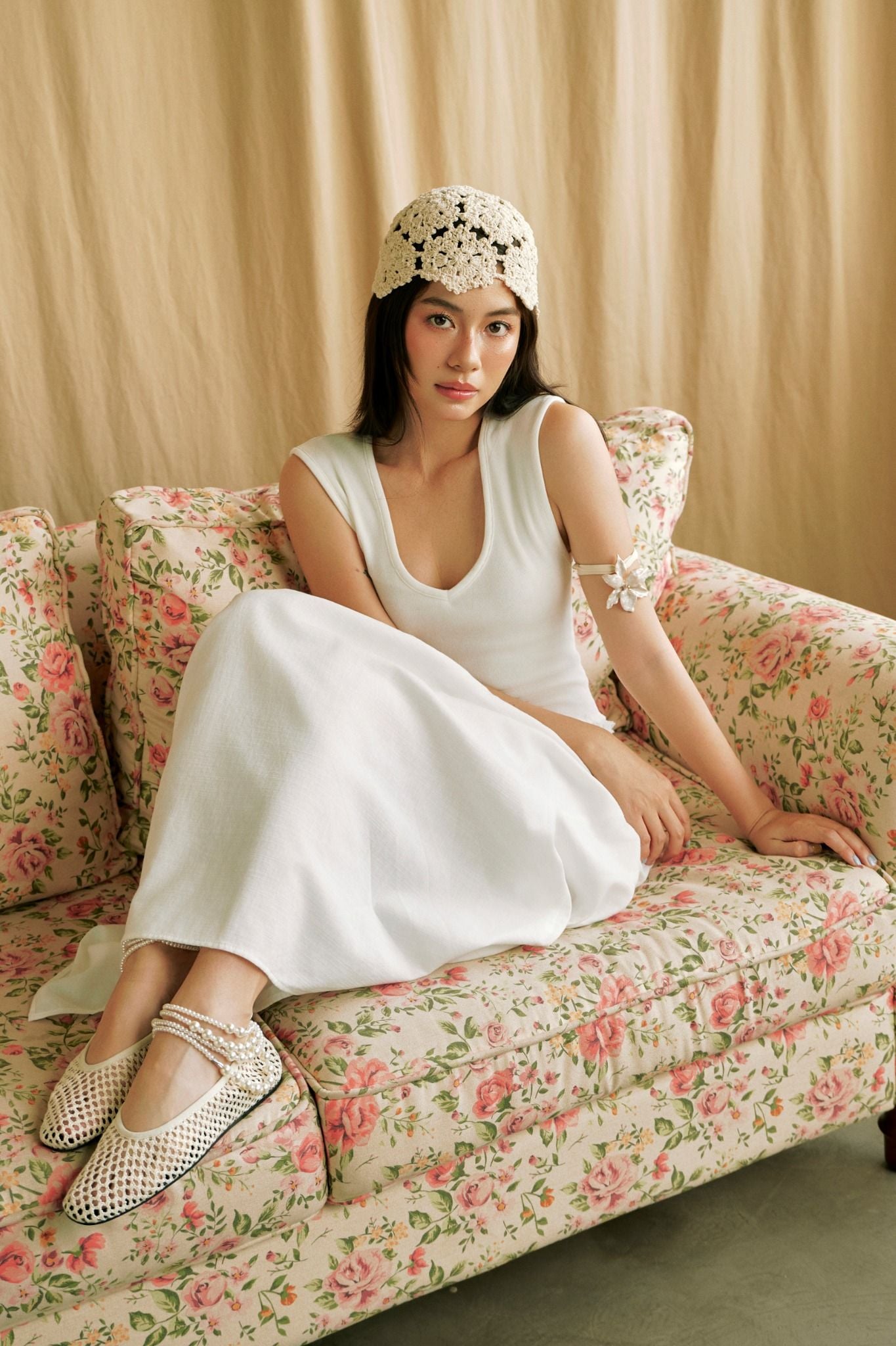 Velvet Kiss Top | Áo Dệt Kim Cổ Tim