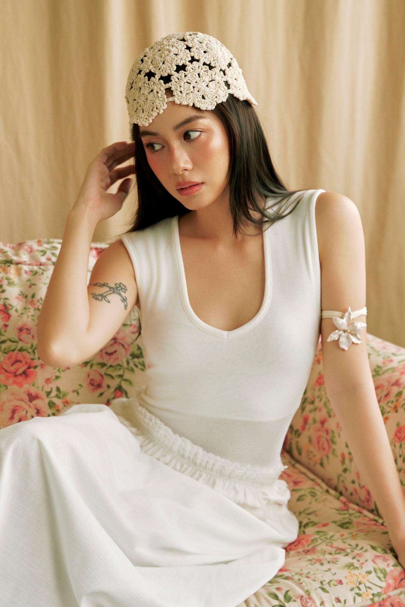 Velvet Kiss Top | Áo Dệt Kim Cổ Tim