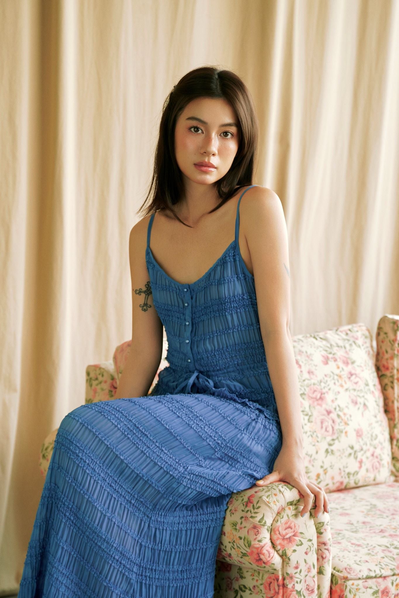 Flutter Top | Áo Dây Dún Vải