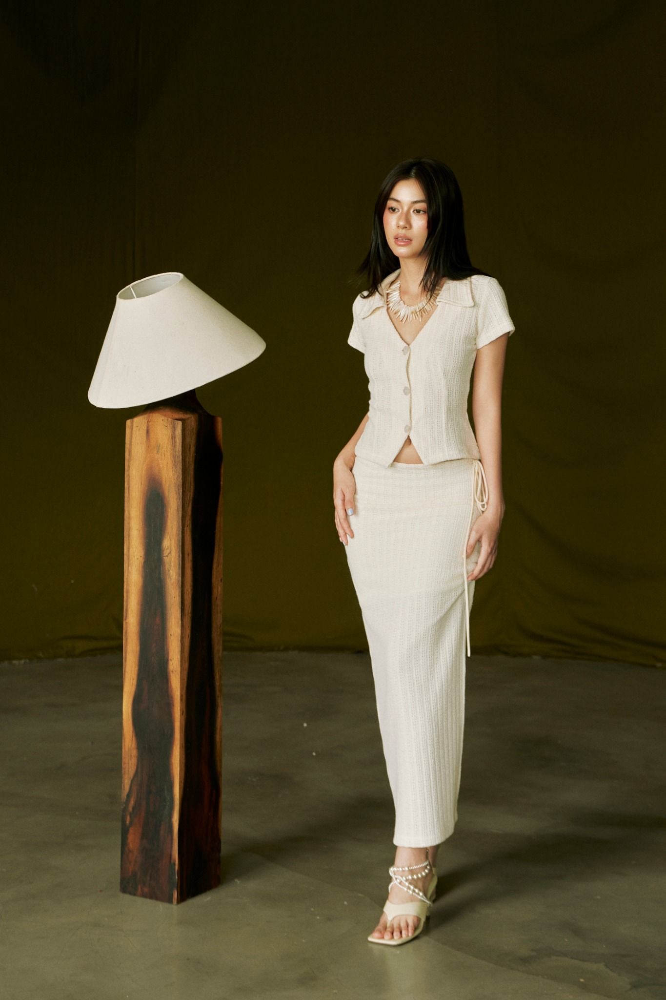 Ivory Sunset Skirt | Chân Váy Dáng Suông