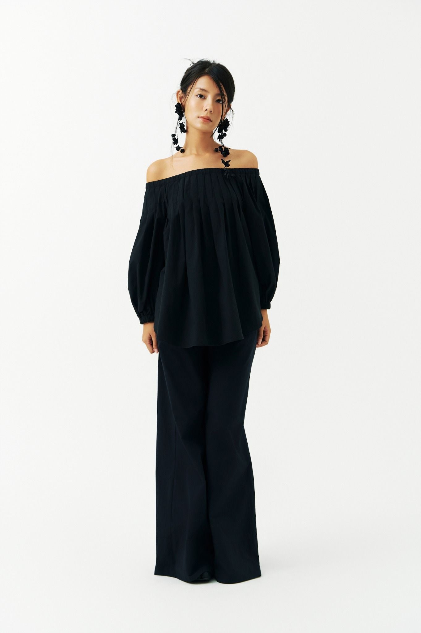 Puff Top | Áo Hở Vai Tay Phồng