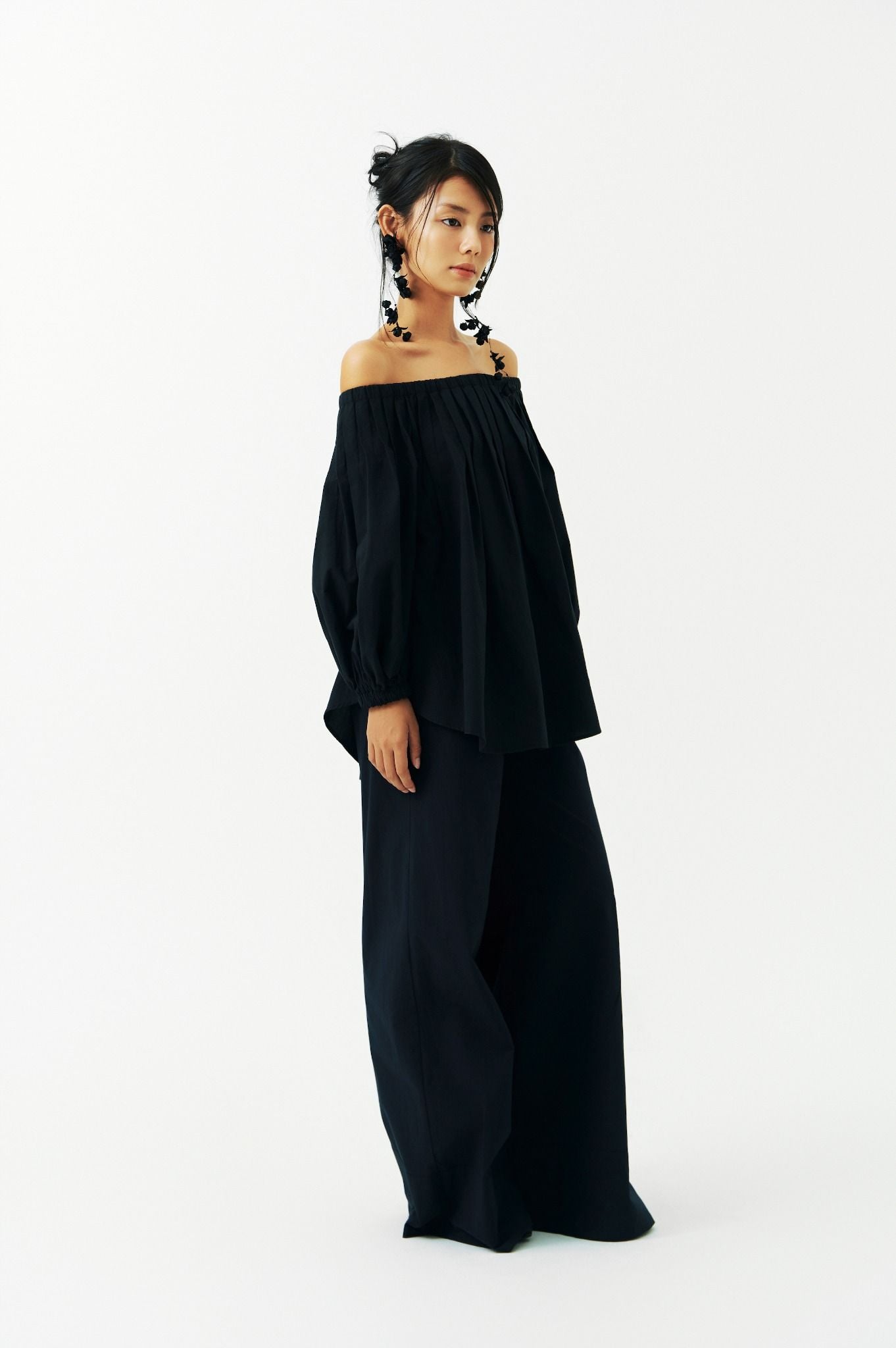 Puff Top | Áo Hở Vai Tay Phồng