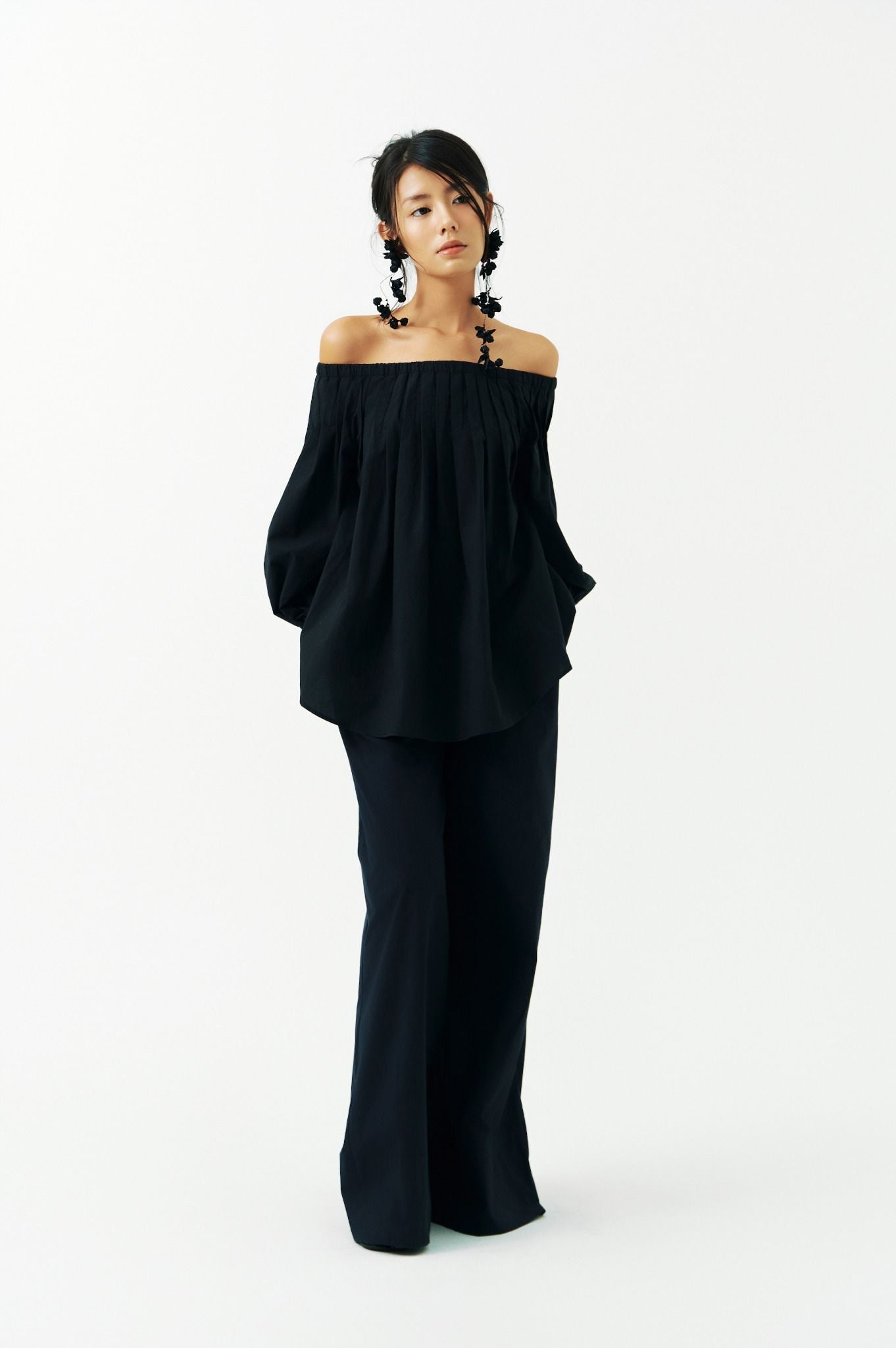 Puff Pants | Quần Ống Rộng Lưng Dún Bèo