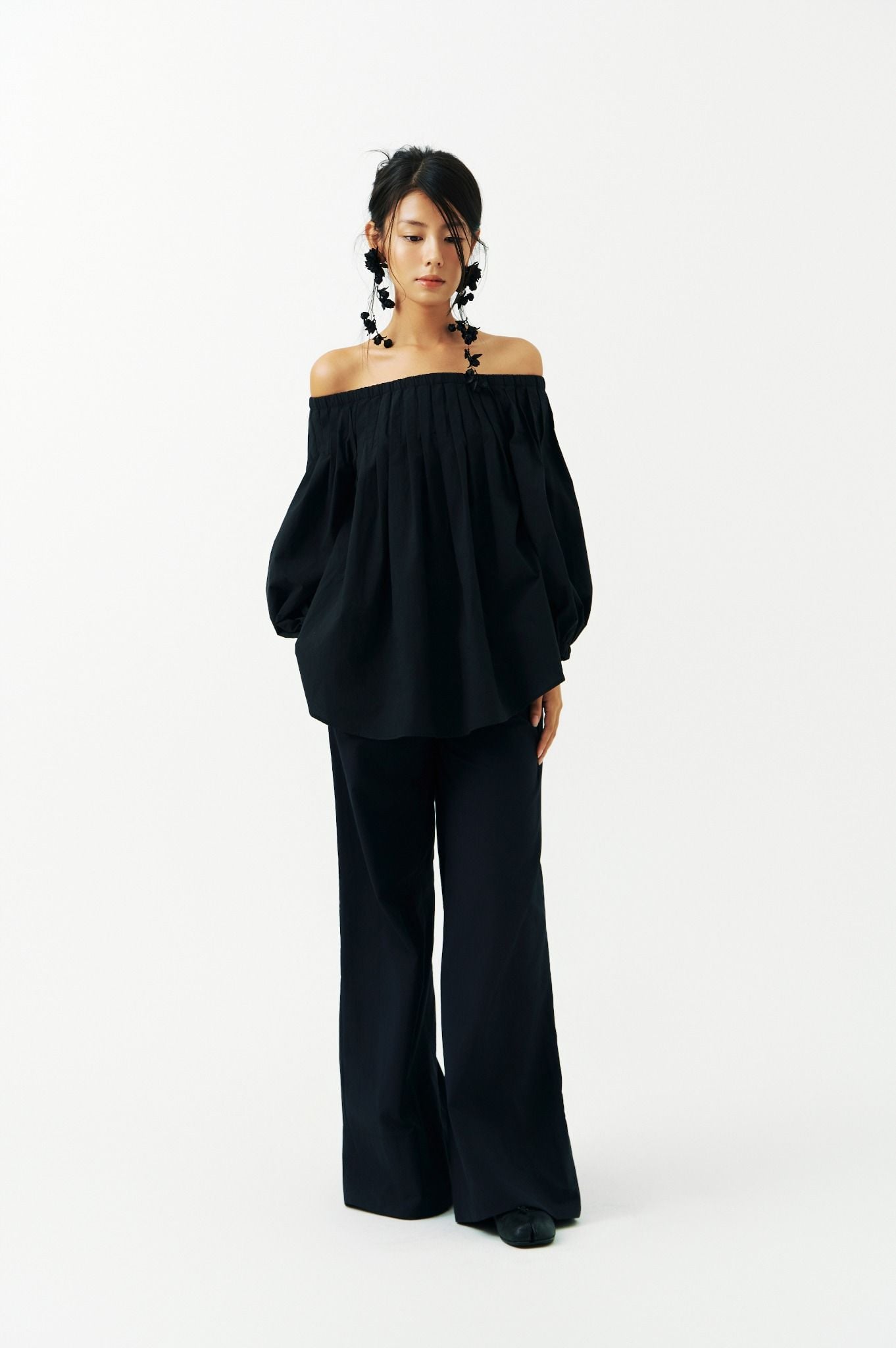 Puff Pants | Quần Ống Rộng Lưng Dún Bèo