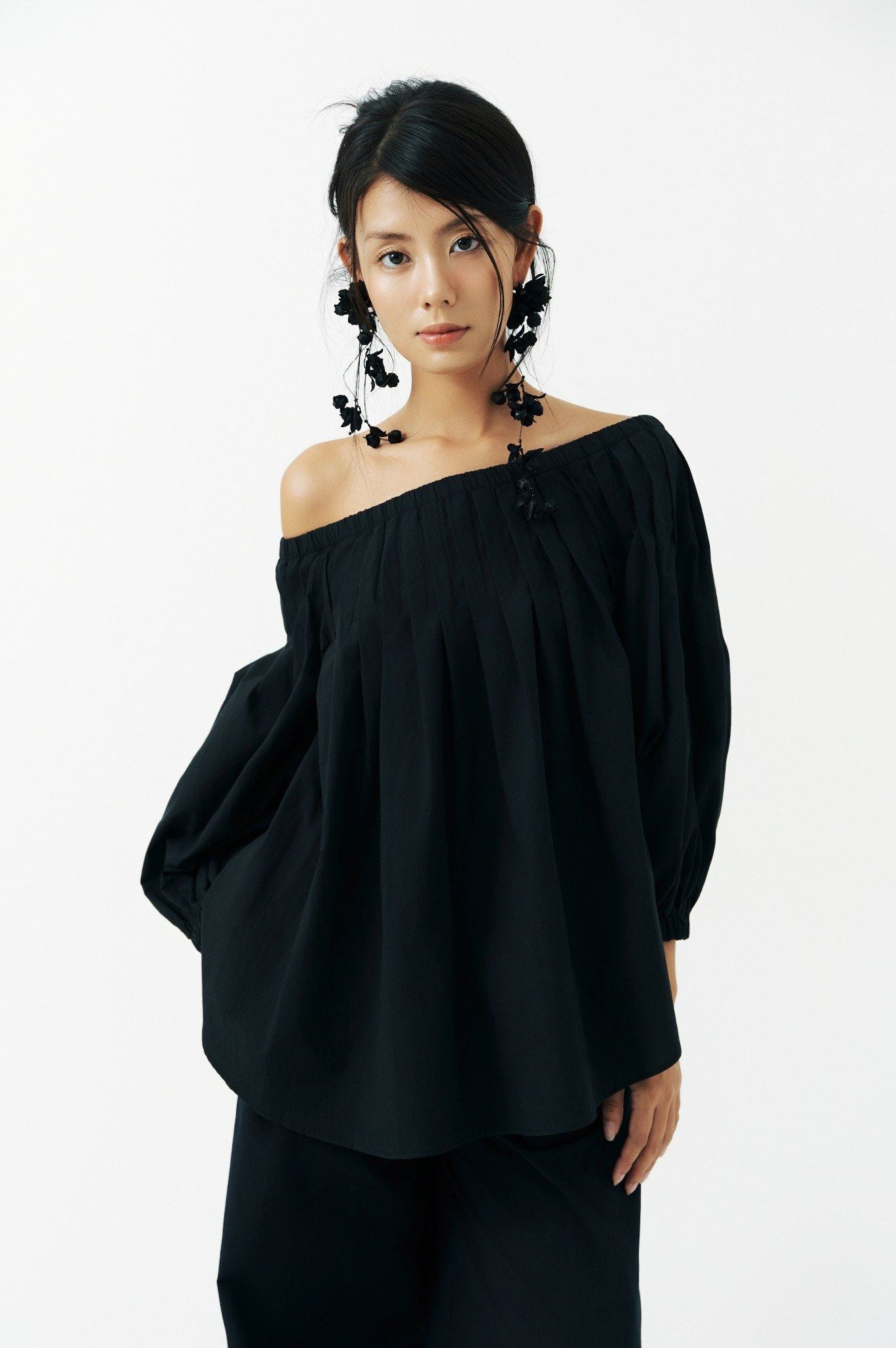 Puff Top | Áo Hở Vai Tay Phồng