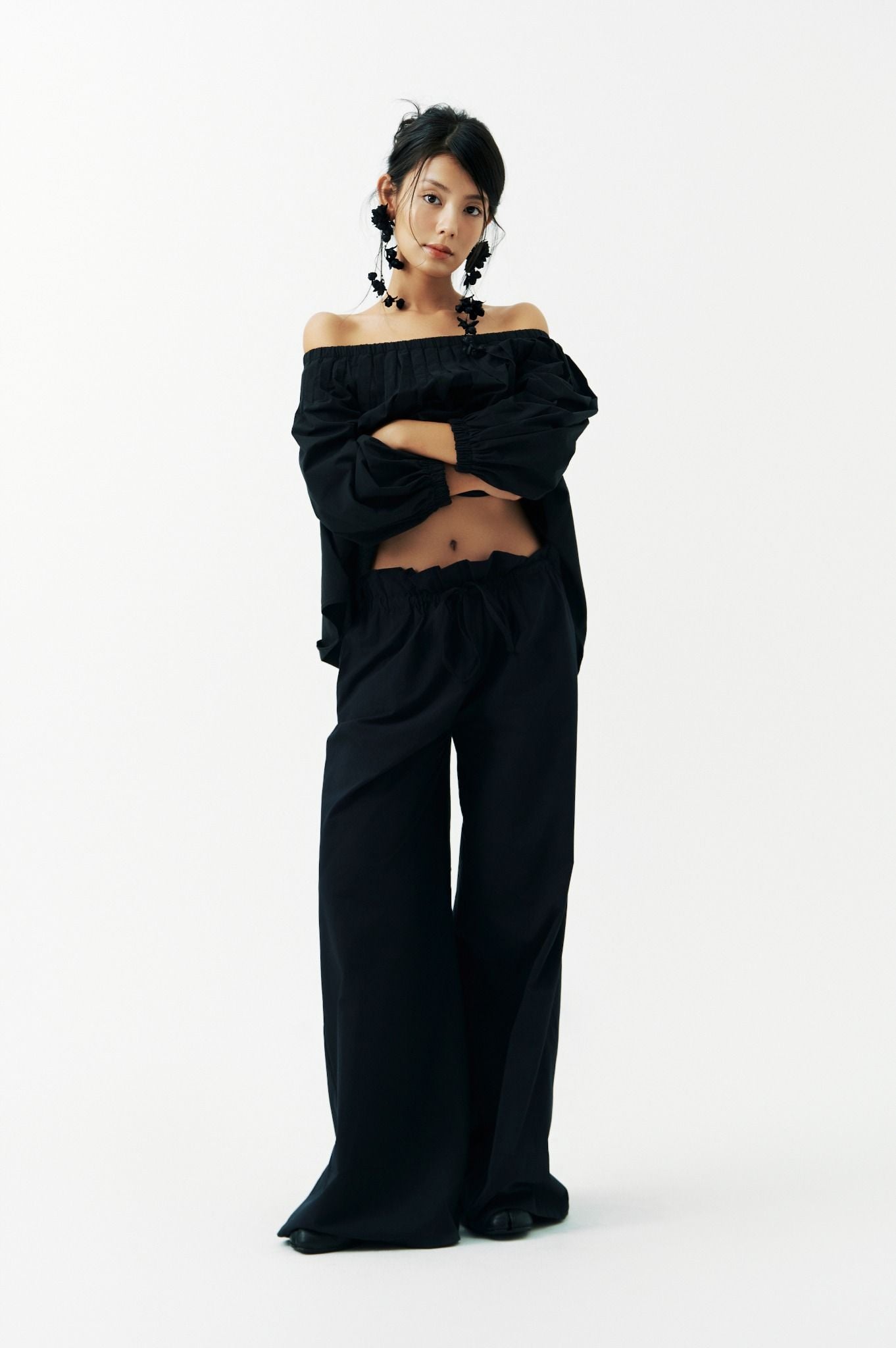 Puff Pants | Quần Ống Rộng Lưng Dún Bèo