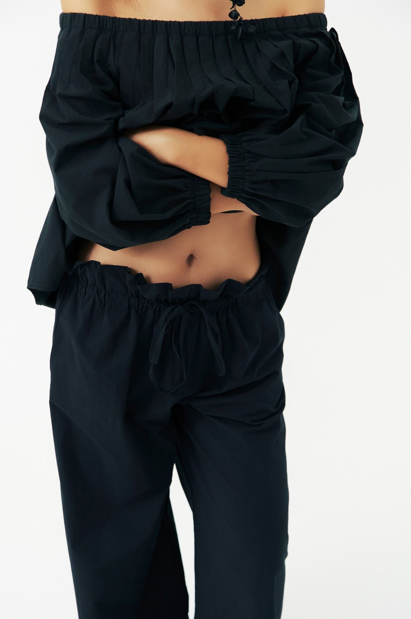 Puff Pants | Quần Ống Rộng Lưng Dún Bèo