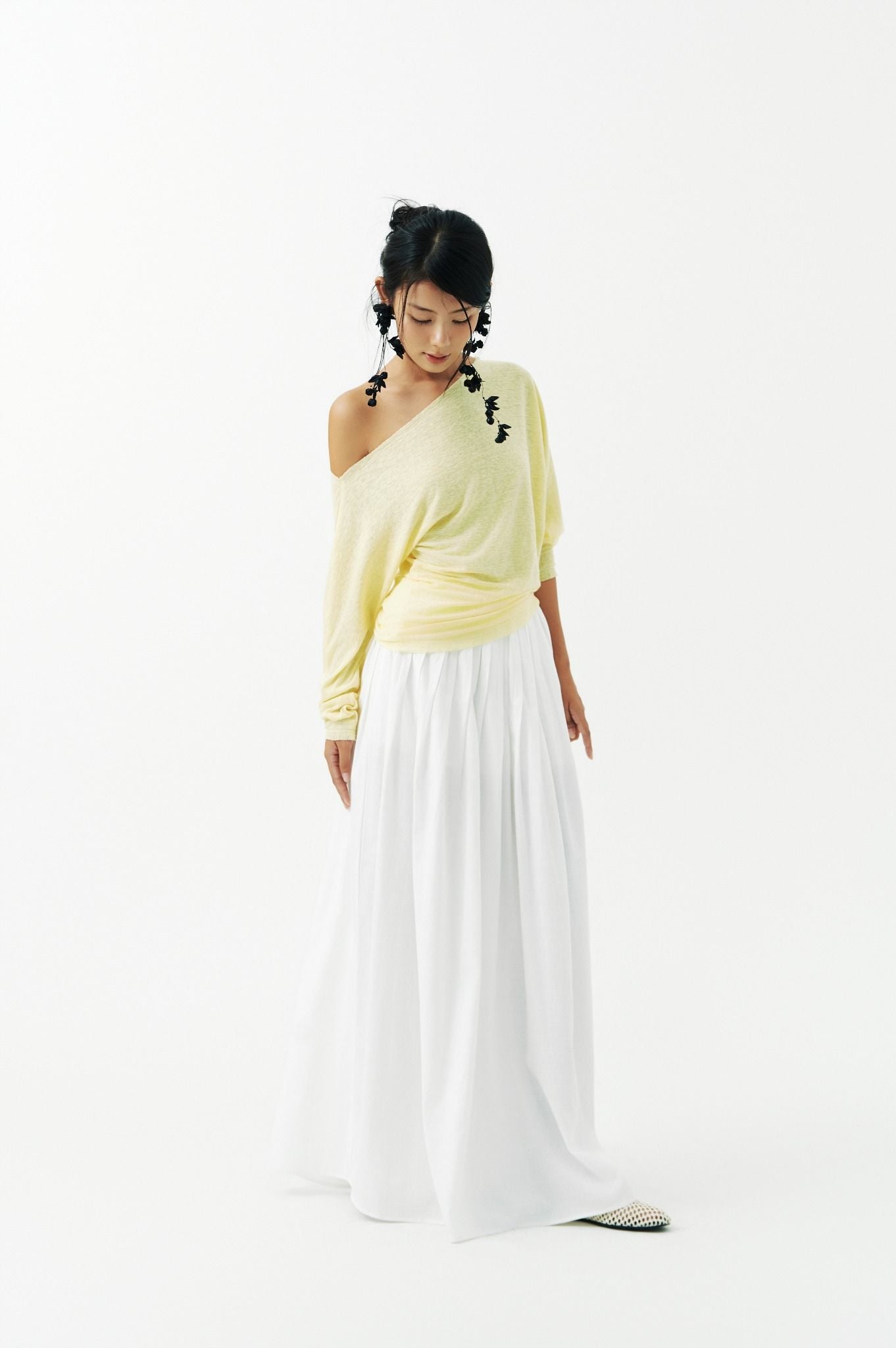 Pleated Maxi Skirt | Chân Váy Xếp Ly