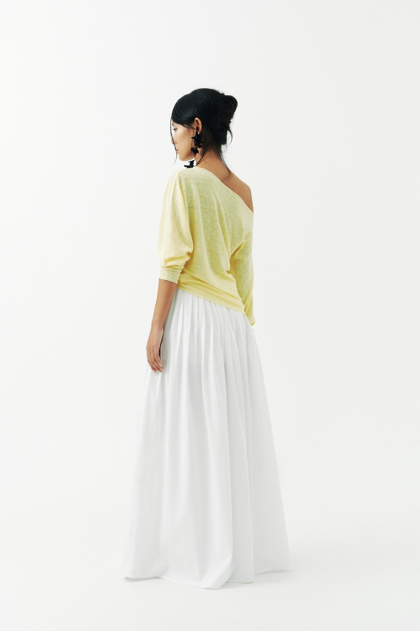 One Shoulder Knit Top | Áo Lệch Vai Tay Dài