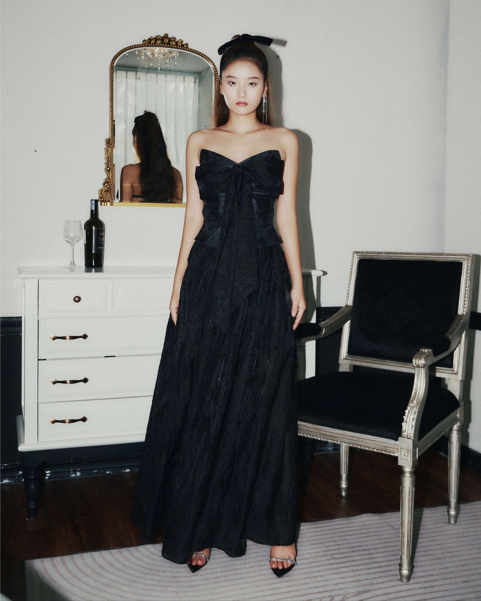 Black Rose Skirt | Chân Váy Organza Dáng Xoè