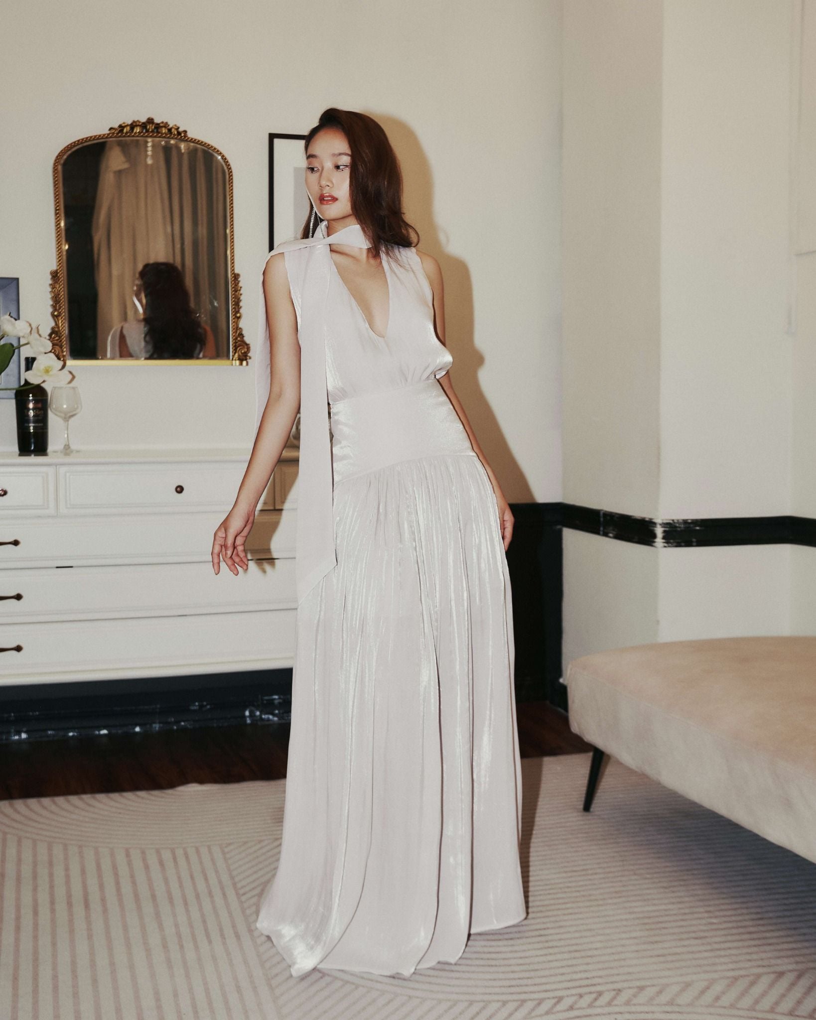 Eve's Top | Áo Organza Choàng Cổ