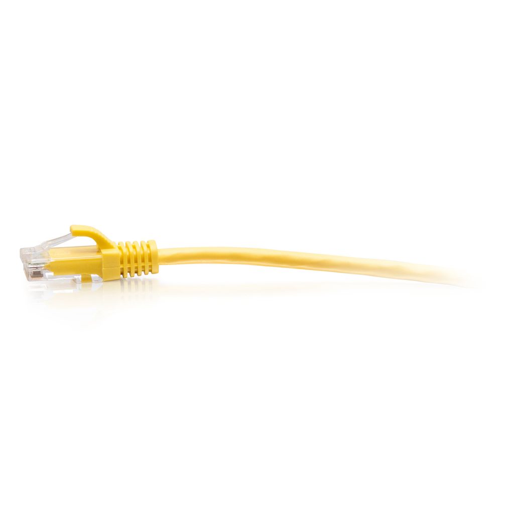 Cáp mạng C2G Legrand Ethernet Cat6a Slim UTP mỏng, không bọc chống nhiễu, đầu cắm chống vướng (Vàng)