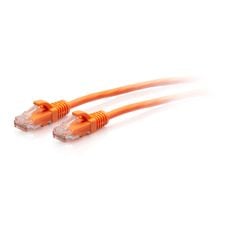 Cáp mạng C2G Legrand Ethernet Cat6a Slim UTP mỏng, không bọc chống nhiễu, đầu cắm chống vướng (Cam)