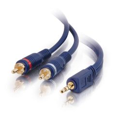 Cáp Chia Tín Hiệu Âm Thanh C2G Legrand Velocity™ 3.5mm Stereo Đầu Đực sang Hai Đầu RCA Stereo Đực