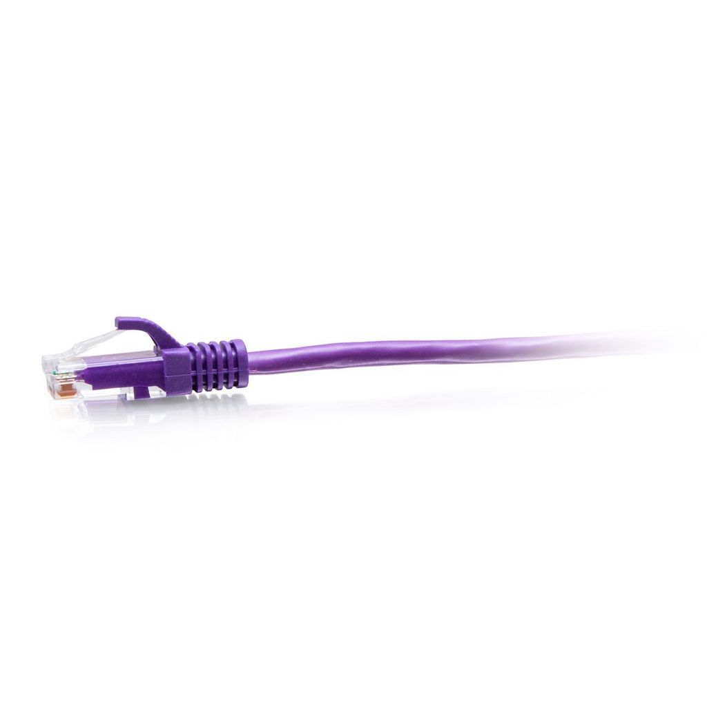 Cáp mạng C2G Legrand Ethernet Cat6a Slim UTP mỏng, không bọc chống nhiễu, đầu cắm chống vướng (Tím)