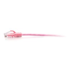 Cáp mạng C2G Legrand Ethernet Cat6a Slim UTP mỏng, không bọc chống nhiễu, đầu cắm chống vướng (Hồng)