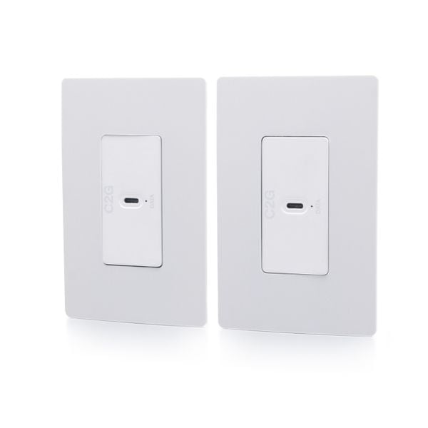 Bộ Mở Rộng USB Superbooster® Qua Cáp Mạng Cat6 - Wall Plate Đơn Tích Hợp Hai Chiều