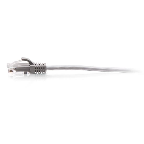 Cáp mạng C2G Legrand Ethernet Cat6a Slim UTP mỏng, không bọc chống nhiễu, đầu cắm chống vướng (Xám)