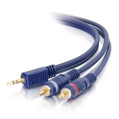 Cáp Chia Tín Hiệu Âm Thanh C2G Legrand Velocity™ 3.5mm Stereo Đầu Đực sang Hai Đầu RCA Stereo Đực