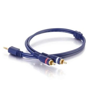 Cáp Chia Tín Hiệu Âm Thanh C2G Legrand Velocity™ 3.5mm Stereo Đầu Đực sang Hai Đầu RCA Stereo Đực