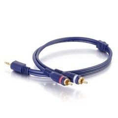 Cáp Chia Tín Hiệu Âm Thanh C2G Legrand Velocity™ 3.5mm Stereo Đầu Đực sang Hai Đầu RCA Stereo Đực