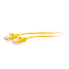 Cáp mạng C2G Legrand Ethernet Cat6a Slim UTP mỏng, không bọc chống nhiễu, đầu cắm chống vướng (Vàng)