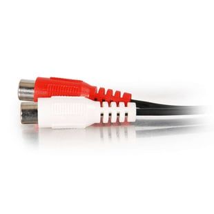 Cáp Chia Tín Hiệu Âm Thanh C2G LEGRAND 6 Inch Dòng Value Series™ 3.5mm Stereo Đầu Đực sang Hai Đầu RCA Stereo Cái