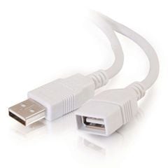Cáp USB 2.0 Đực A sang A Cái nối dài(1m-3m) C2G Legrand - Màu trắng
