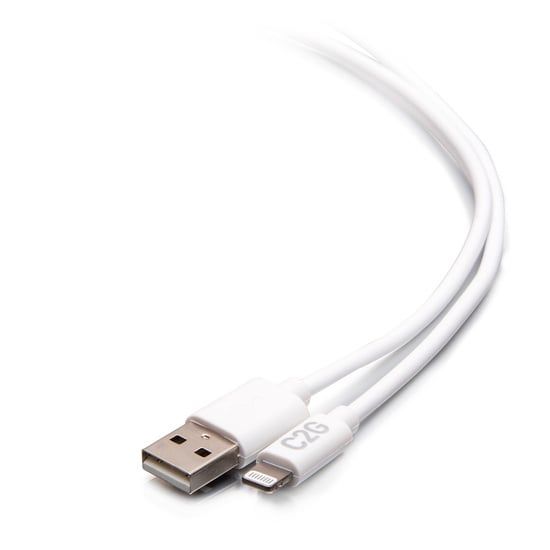 Cáp sạc USB-A Đực sang Lightning C2G Legrand dài 0.9m đến 3m - Màu trắng - Số lượng hạn chế
