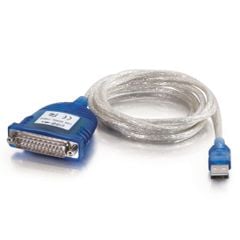 Cáp chuyển đổi USB sang DB25 Serial RS232 1.8m C2G Legrand