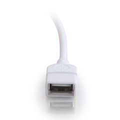 Cáp USB 2.0 Đực A sang A Cái nối dài(1m-3m) C2G Legrand - Màu trắng
