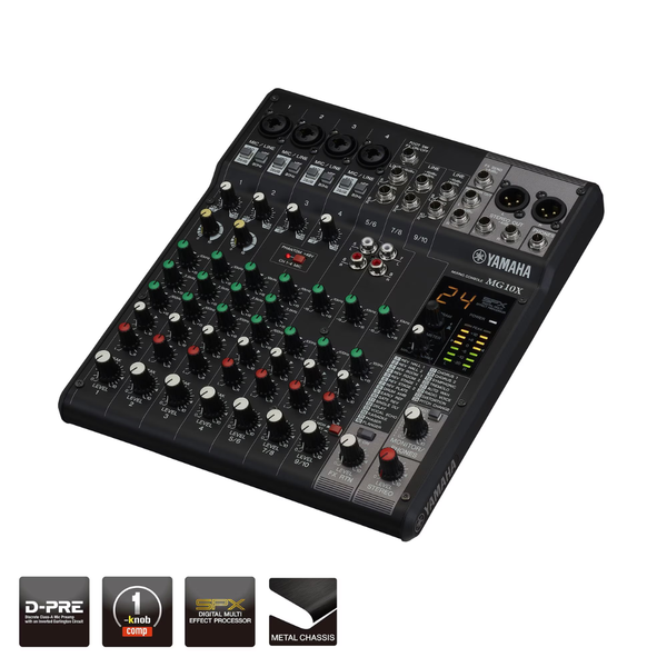 Bàn Mixer Yamaha MG10X, 10 kênh, Analog