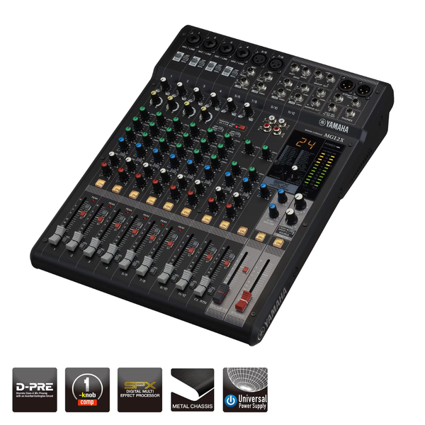 Bàn Mixer Yamaha MG12X, 12 kênh, Analog
