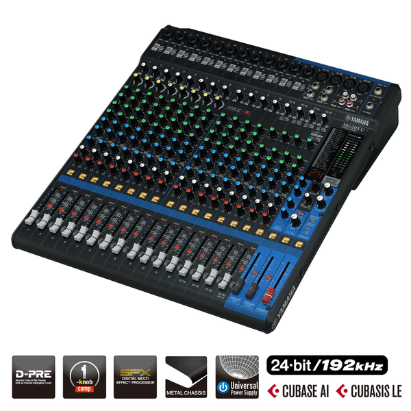 Bàn Mixer Yamaha MG20XU, 20 kênh, Analog