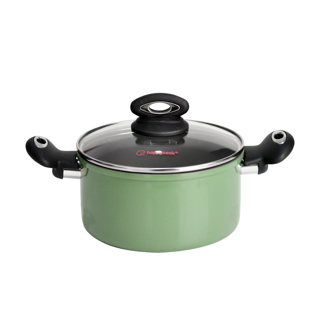 Nồi nhôm cao cấp Ceragreen 16cm, 20cm, 24cm, HAPPYCOOK, HCA-CG