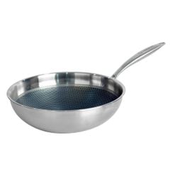 Chảo sâu Chống Dính Inox 3 lớp liền khối Tổ Ong 28cm HAPPYCOOK, BCW-28TP