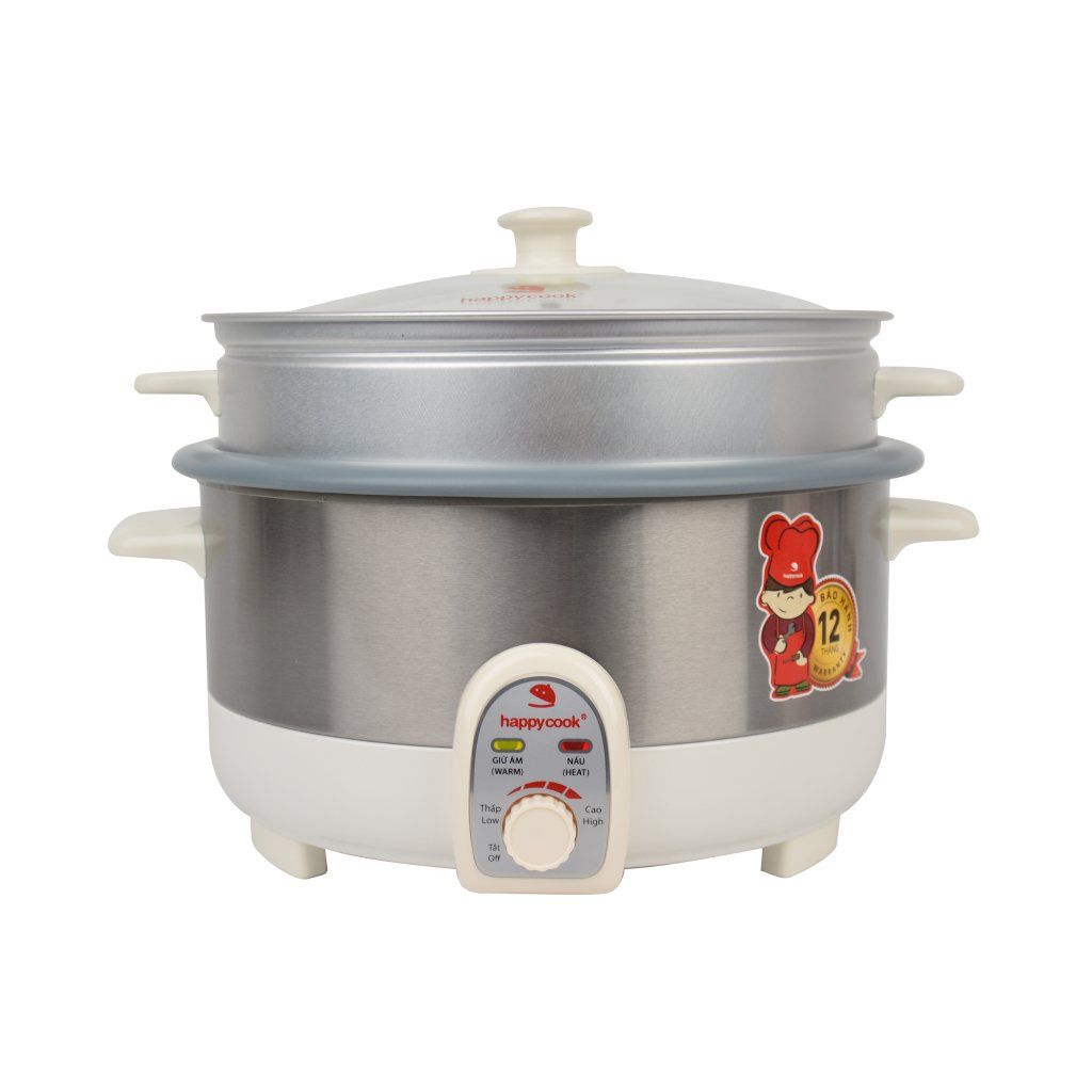 Nồi lẩu điện có xửng 3.5L HAPPYCOOK,  HCHP-350ST