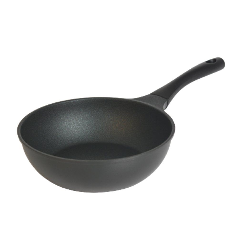 Chảo Sâu Lòng đúc nguyên khối All Black 24, 28cm, HAPPYCOOK, TBWP