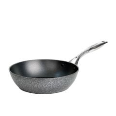 CHẢO SÂU VÂN ĐÁ BẾP TỪ SIÊU BỀN FORGED MEGA 20, 24, 26, 28 CM, HAPPYCOOK