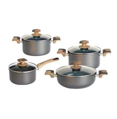 Bộ Nồi chống dính đáy từ men đá Galaxy 18, 20, 24 cm