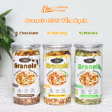  Granola 50% Yến Mạch Vị Mật ong, Matcha, Chocolate Ohoo Foods 