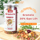  Granola 20% Gạo Lứt Vị Nguyên Bản Ohoo Foods 