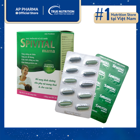  Viên Tảo Spivital Mama DHG: Bí Quyết Dinh Dưỡng Vàng Cho Mẹ Bầu! 