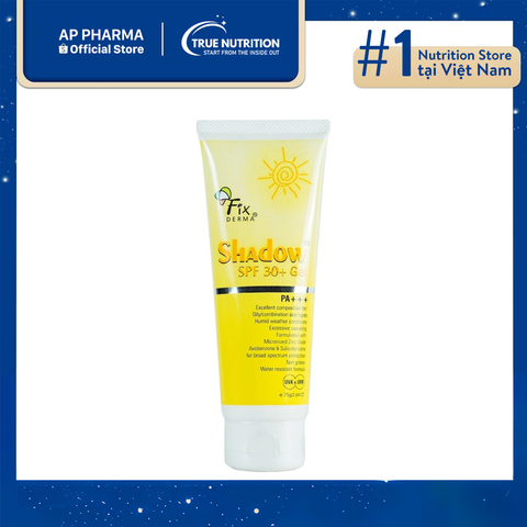 Gel Chống Nắng Fixderma Shadow SPF30+ PA+++: Giải Pháp Chống Nắng Cho Da 