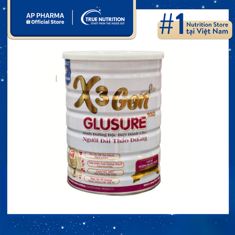  Sữa X3 Gon Glusure Gold: Dinh dưỡng tối ưu cho người tiểu đường 